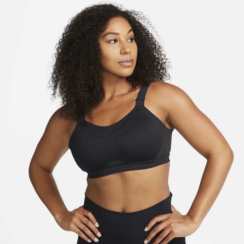 Casall Confidence Womens Black Grey Running Sports Bra Support Top