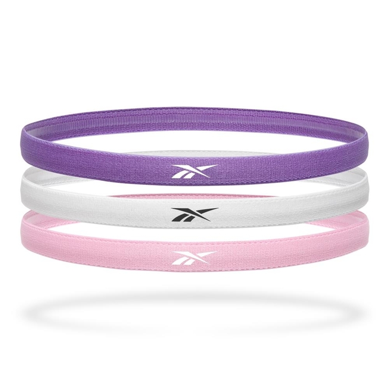 Reebok Hairbands - Digital Purple, White, Astro Rose
