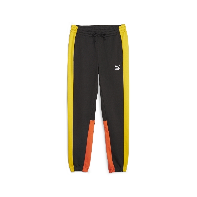 Puma mens sweatpants yellow best sale