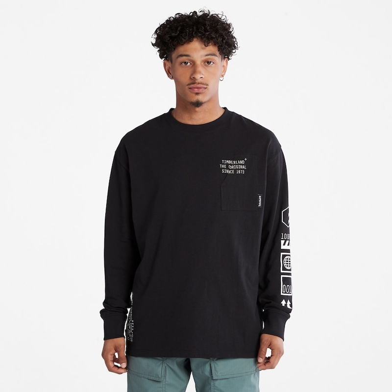 Tee shirt on sale all black intersport