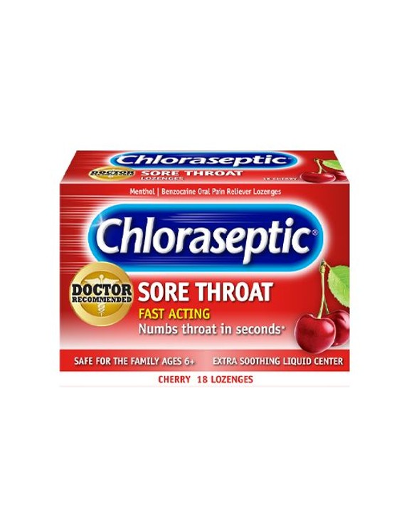 Chloraseptic Cherry Lozenges 18's