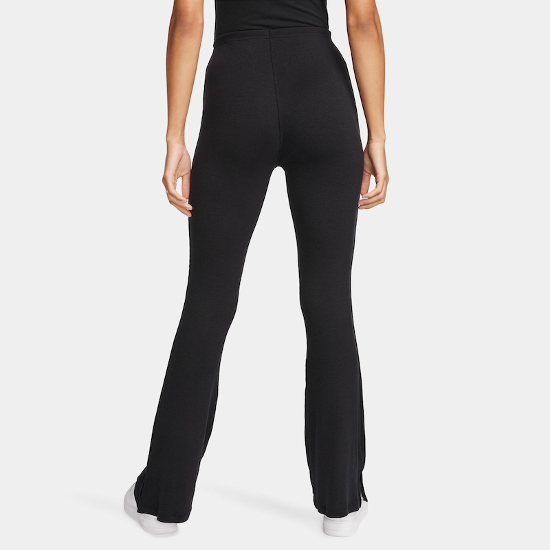 Nike Women's Sportswear Chill Knit Tight Mini-Rib Flared Leggings (Plus Size)  in Black - ShopStyle
