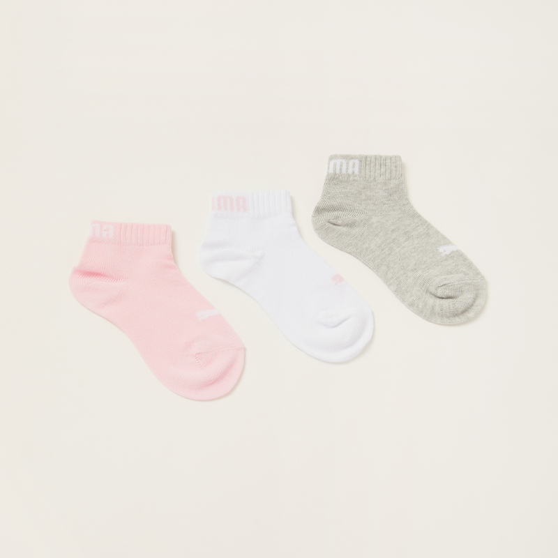 Puma Kids Quarter Socks 3 Pairs