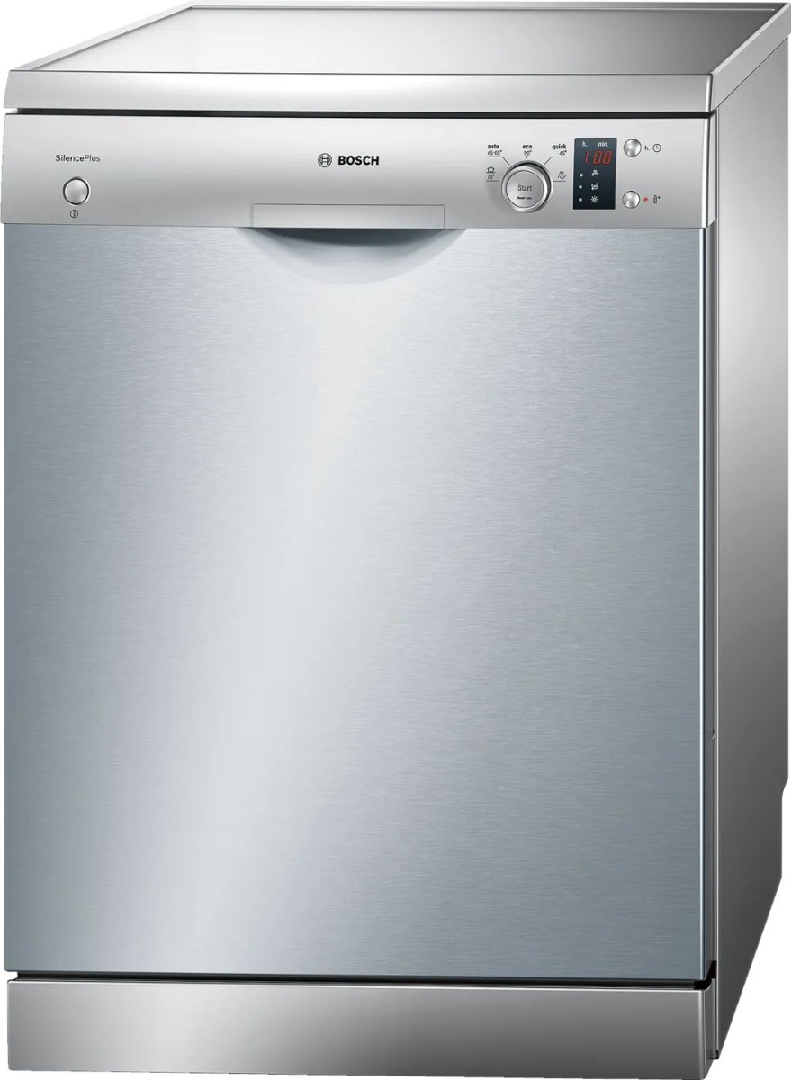 Bosch Free-standing Dishwasher, 5 Programs, 12 Place settings, SMS50D08GC - Silver
