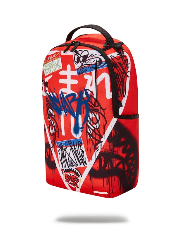 Buy Sprayground Trash Japanese Stop Sign Dlxsr Backpack Online in