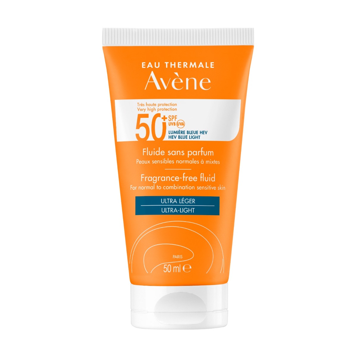 Eau Thermale Avene Fragrance-Free Fluid Spf 50+ 50ml