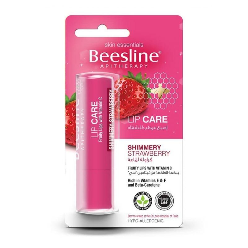 Beesline Lip Care Shimmery Strawberry 4g