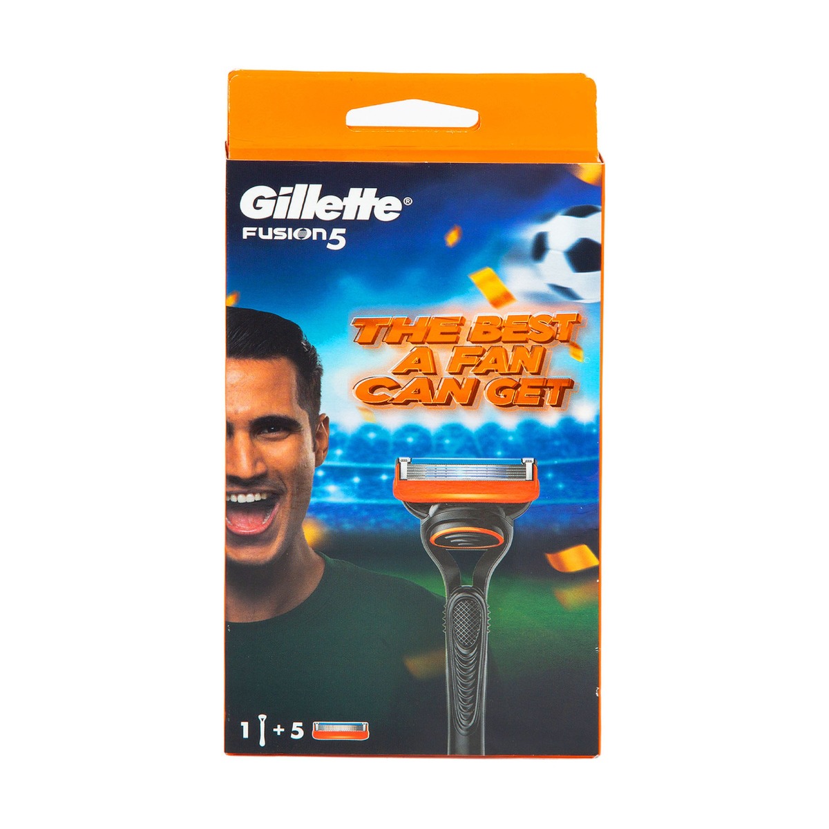 Gillette Fusion Razor Handle + 5 Blades