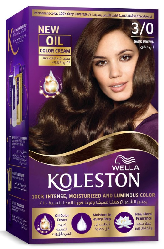 Koleston Hair Color Creme Kit 3/0 Dark Brown