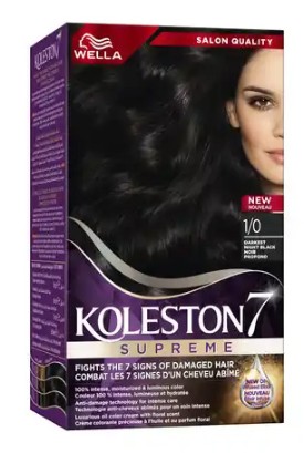 Koleston Oil Hair Colour Kit 1/0 Darkest Night Black