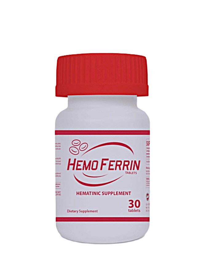 Hemo Ferrin 50mg 30 Tabs