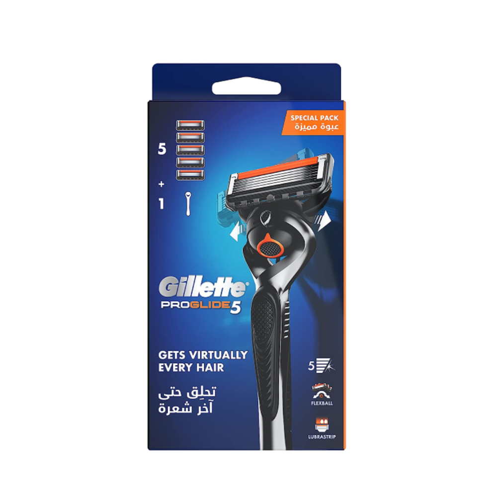 Gillette Pro Glide 1 Handle + 5 Blades