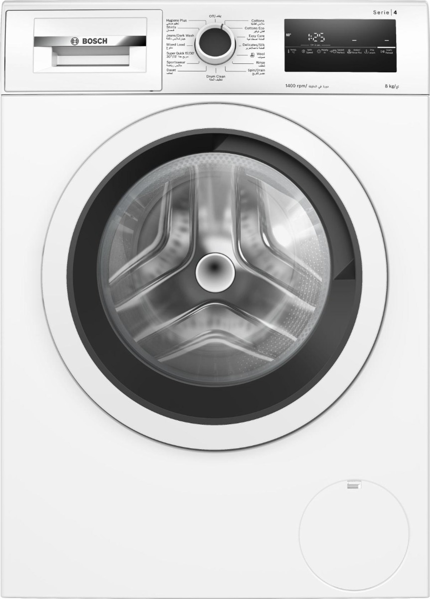 Bosch Front Load Washer, 8 KG Washing Capacity, WAN28282GC – White