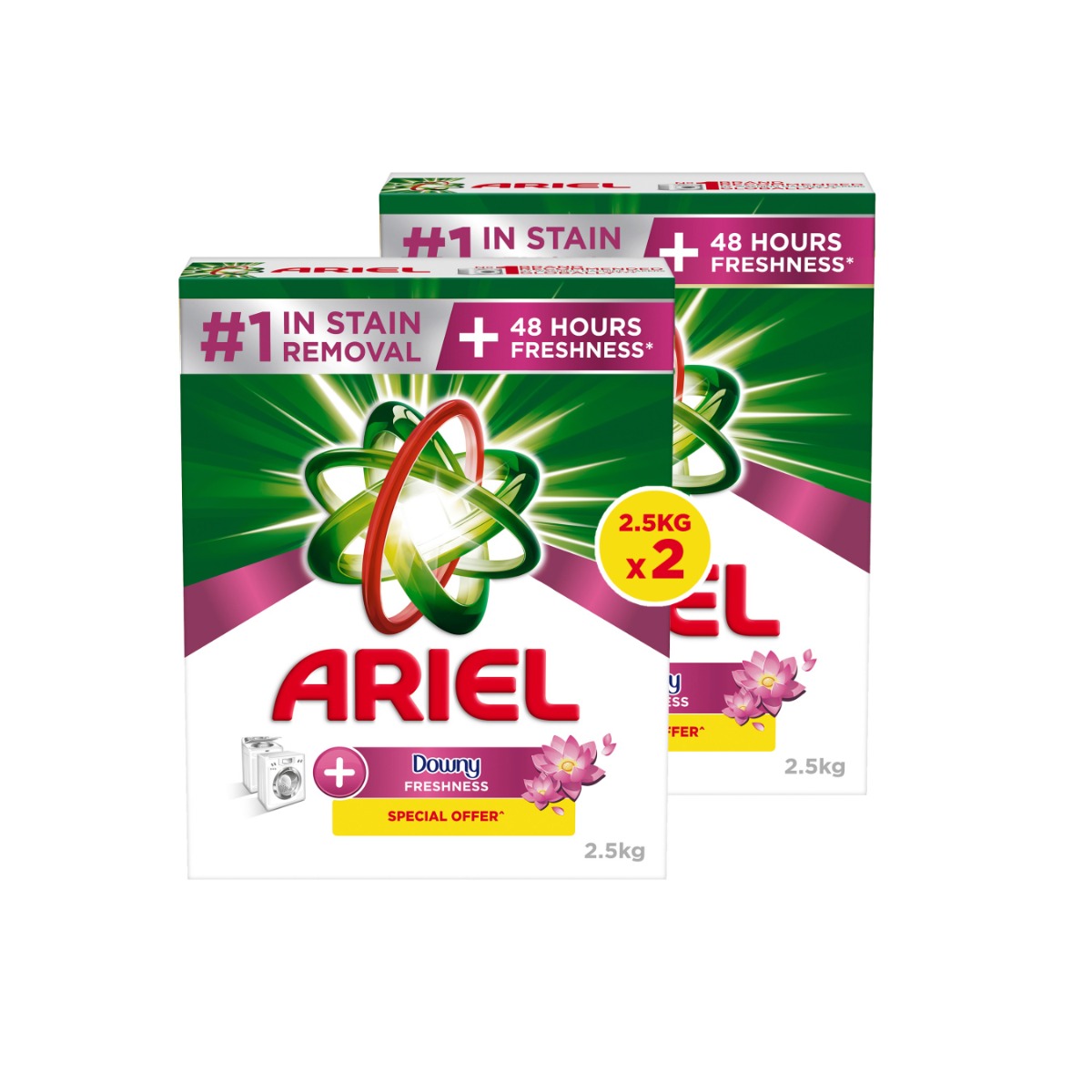 Ariel Downy Freshness Detergent Powder 2 x 2.5 Kg