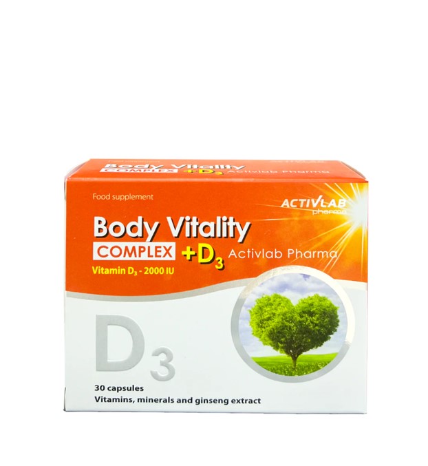 Activlab Body Vitality Complex +D3 30 Capsules