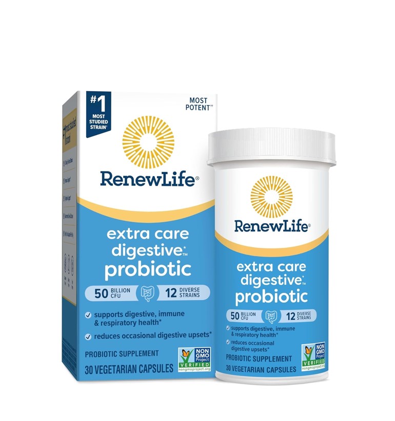 RenewLife Extra Digestive Probiotic 50 Billion 30 Capsules