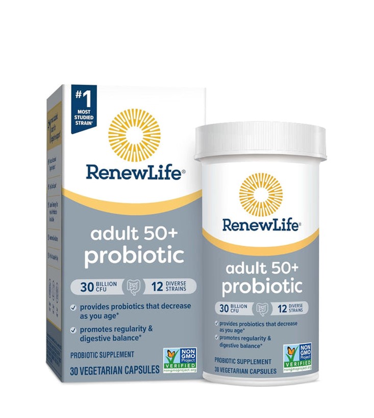 RenewLife Adult 50+ Probiotic 30 Billion 30 Capsules