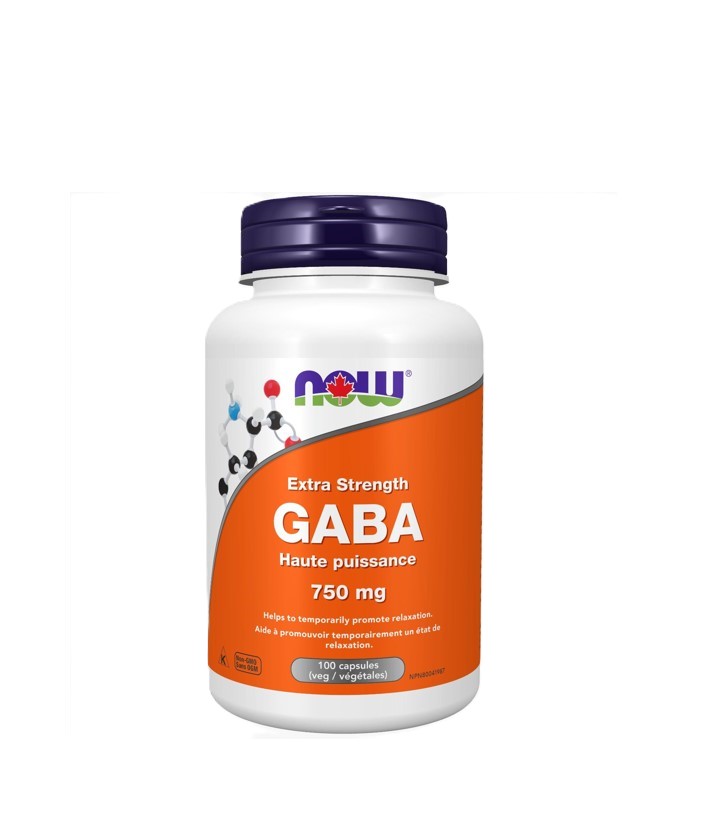 Now Gaba 750mg 100 Capsules