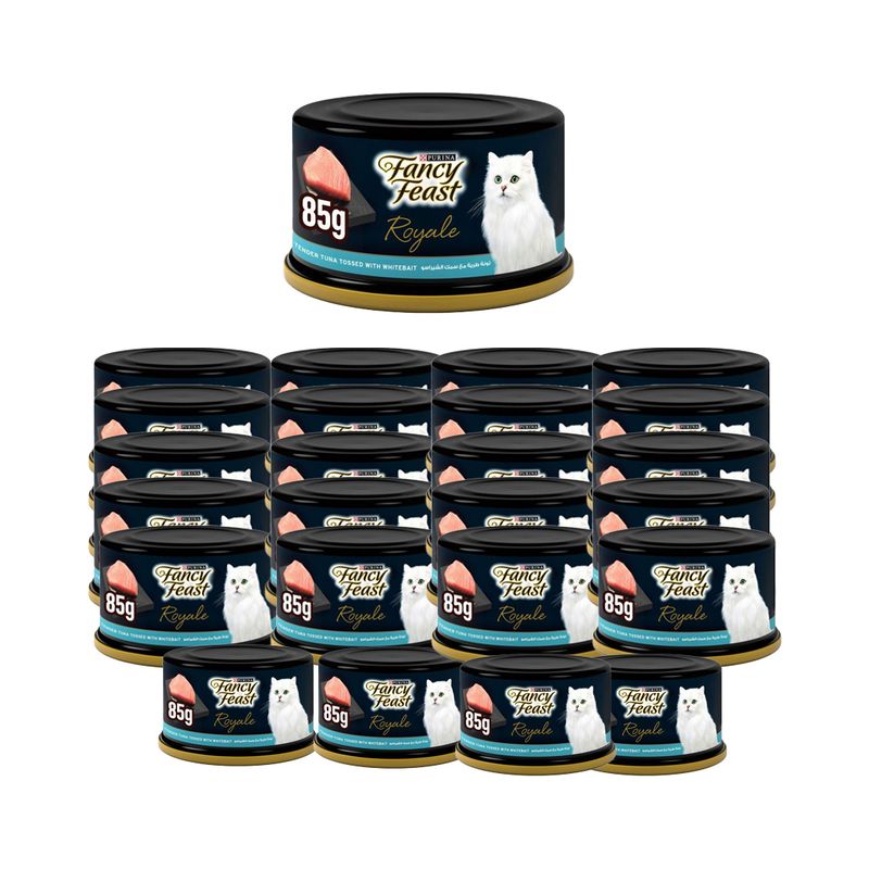 Fancy Feast Royale Tender Tuna Tossed With White Bait 24 x 85 g