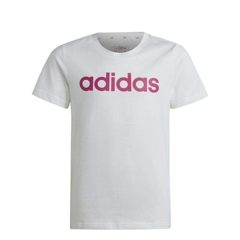 Adidas Essentials Linear Logo Cotton Slim Fit Girl's Tshirt