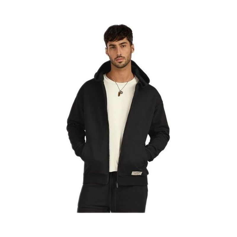 Unisex Cotton Oversized Zip Hoodie