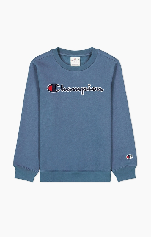 Buy Boys Script Logo Embroidery Sweatshirt Online in Kuwait - Champion
