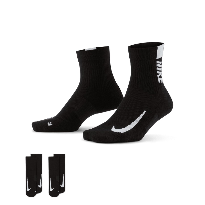 Nike Multiplier Running Ankle Socks (2 Pair)