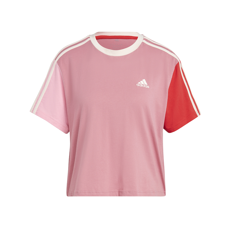 Adidas Essentials 3-Stripes Single Jersey Crop Women's Top