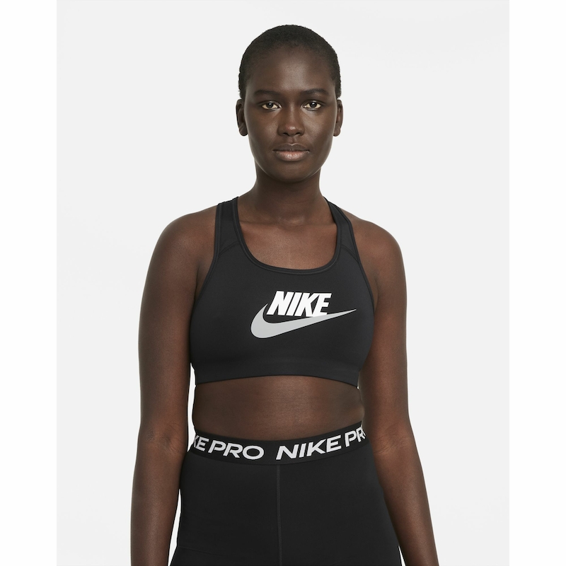 Nike Women's Swoosh Medium-support Non-padded Sports Bra In Active