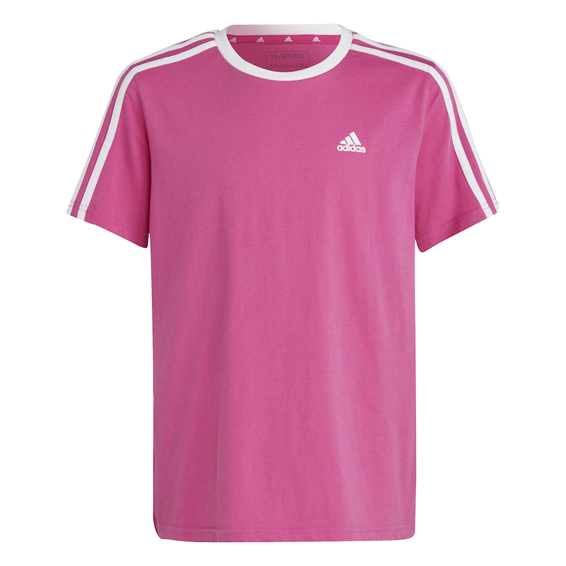 Adidas Essentials 3-Stripes Cotton Loose Fit Boyfriend Kid's T-Shirt