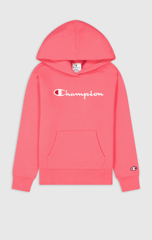 Kids pink champion hoodie sale