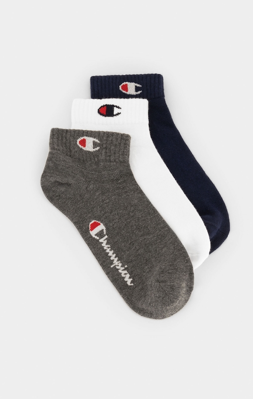 Champion Three Pack Quarter C Logo Socks