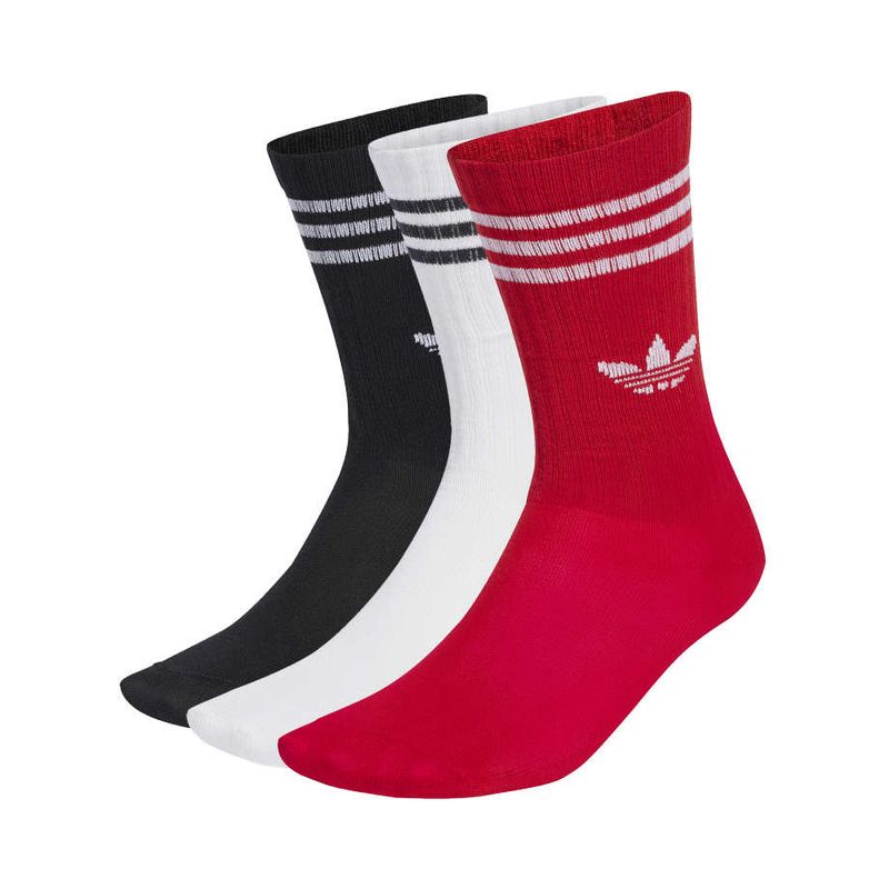 جوارب كرو من Adidas – للأطفال، عبوة من 3 قطع