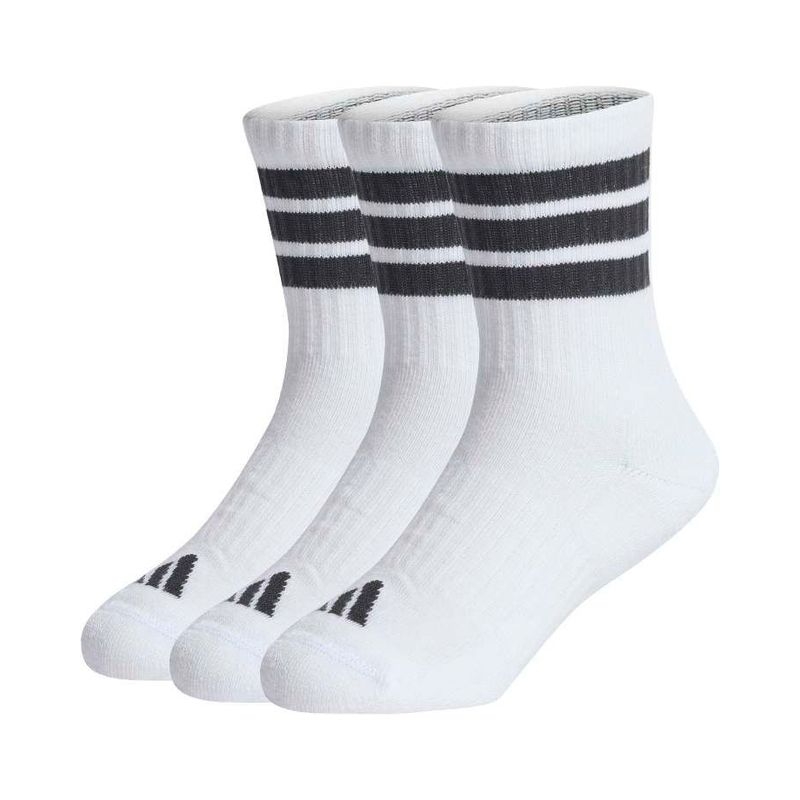 Adidas 3Stripes Cushioned Sportswear Crew Unisex Kid'S Socks 3 Pair Pack