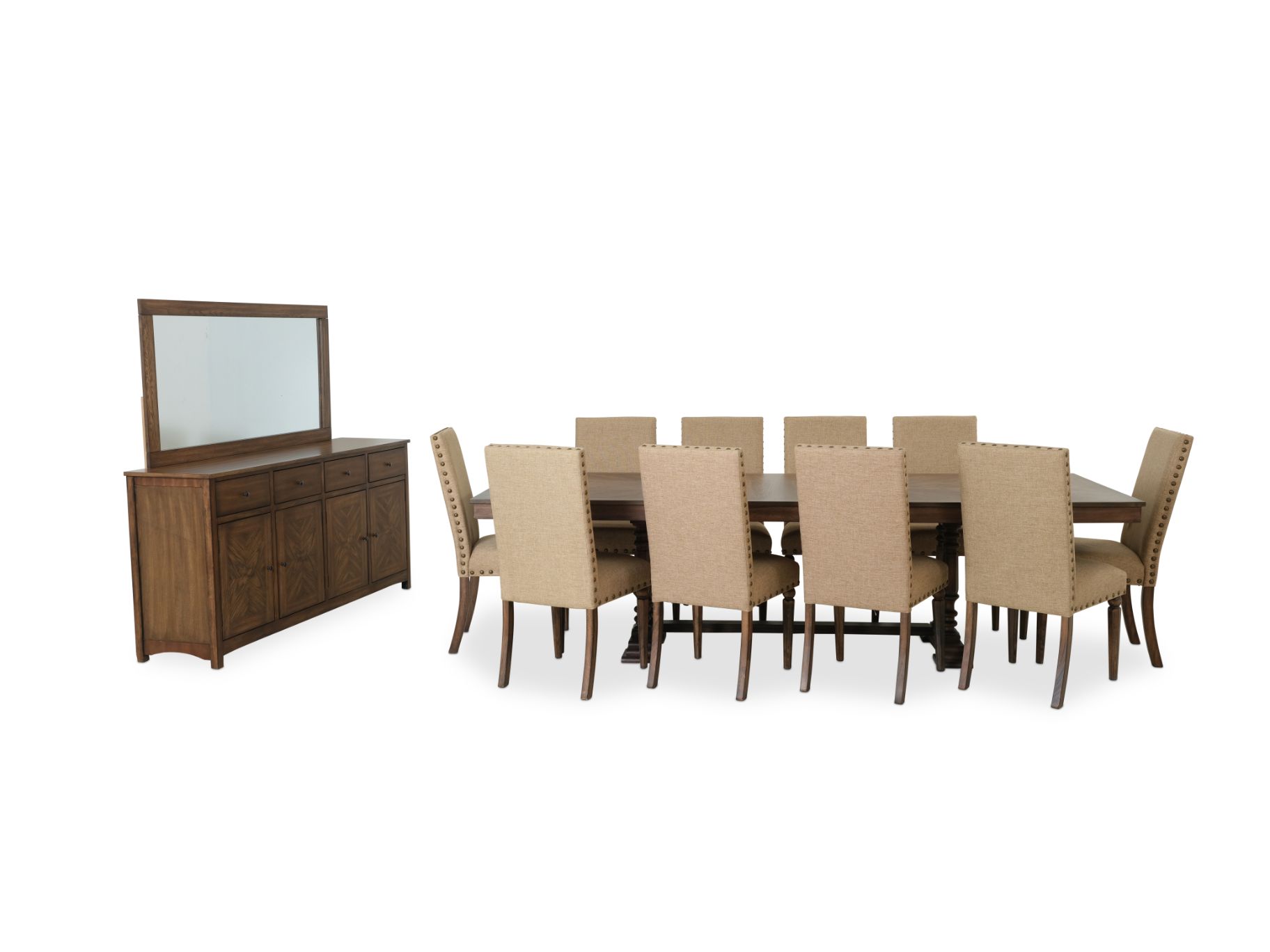 Dining table with discount 10 chairs for sale