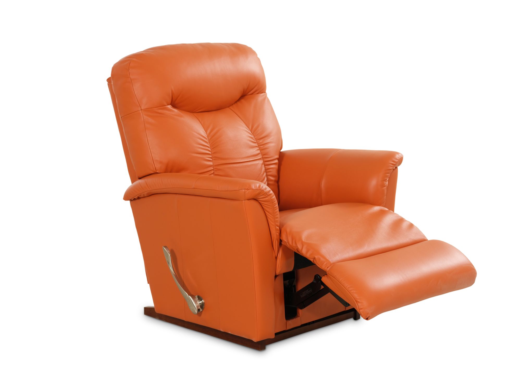 Buy Fortune Recliner Rocker Leather Orange Online in Kuwait