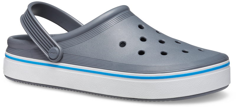 Crocs gris best sale con celeste