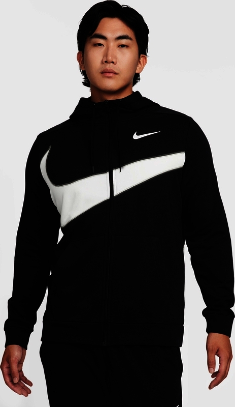 Nike Dri-FIT Men's Fleece Full-Zip Fitness Hoodie Size Small (Black)