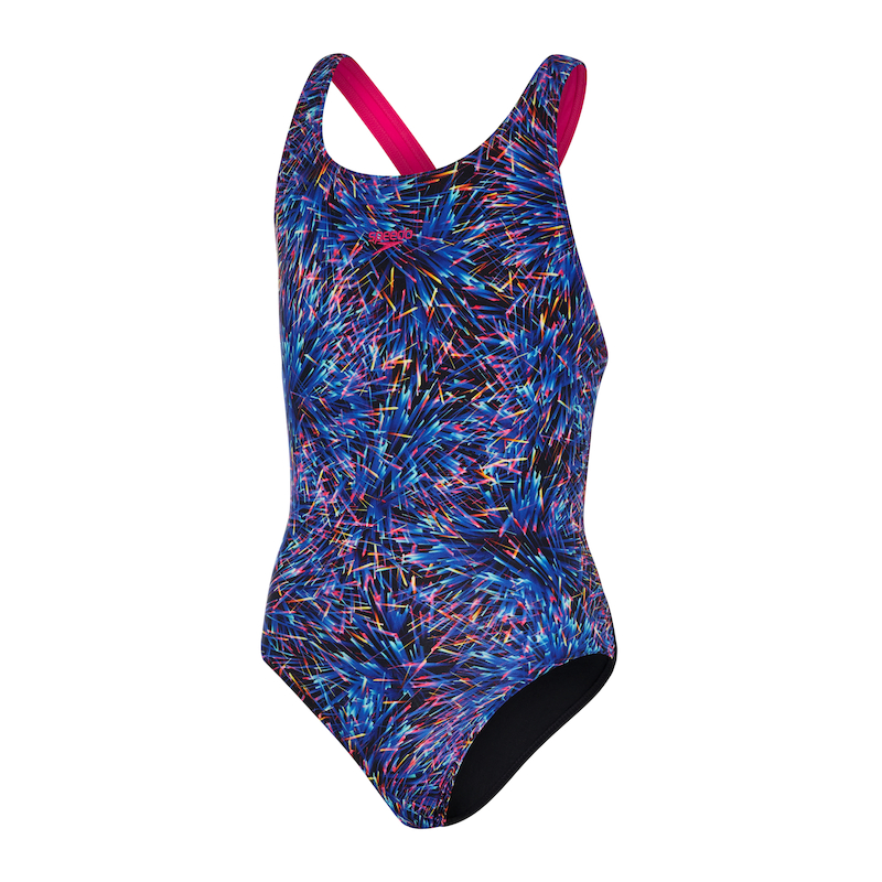 Speedo Kid's Digital Allover Leaderback Swimsuit