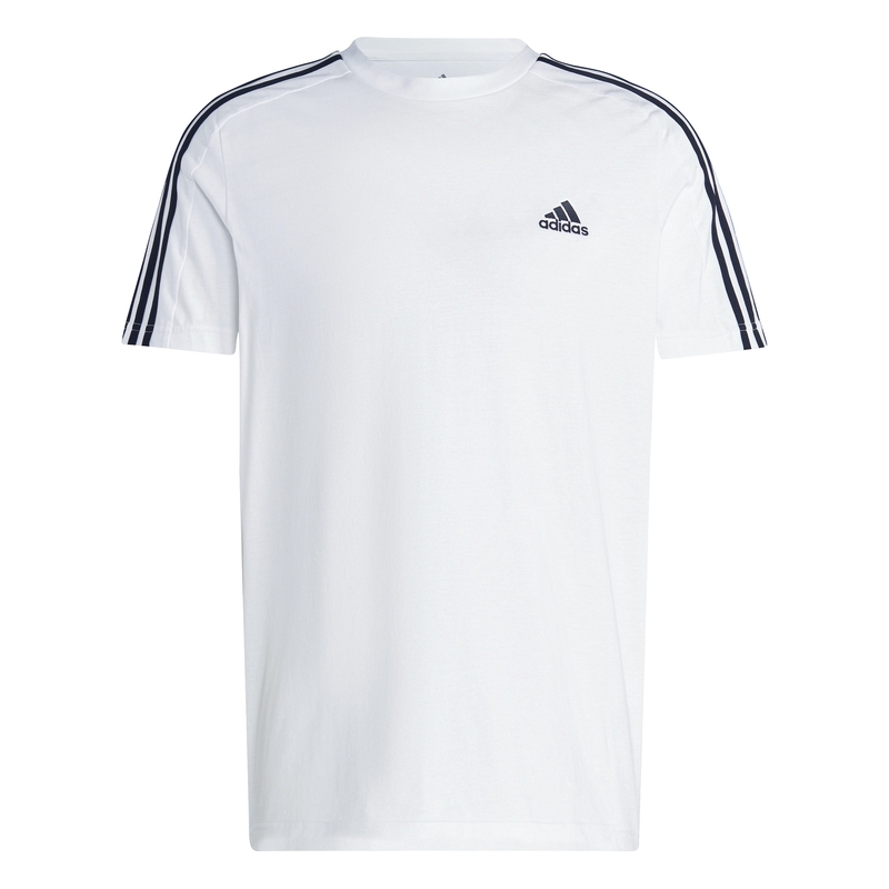 Buy Adidas Men s Essentials Single Jersey 3 Stripes T Shirt Online in Kuwait The Athletes Foot