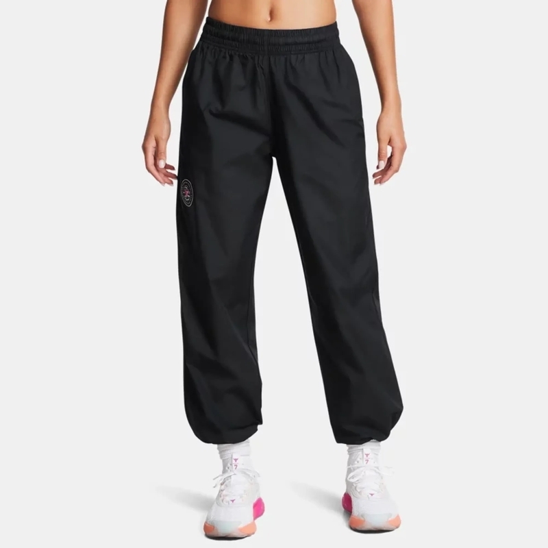 Under Armour Women's Project Rock Woven Badge Of Honor Pants