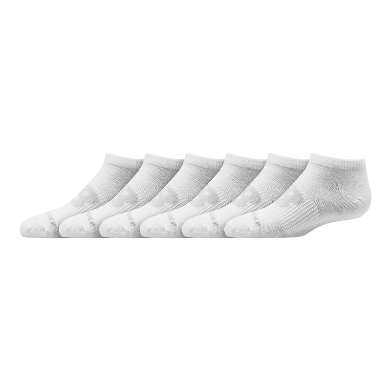 New Balance Kids Flat Knit No Show Socks 6 Pack