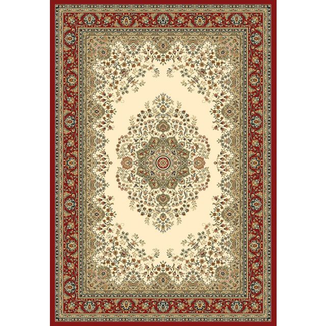 Kashmar Carpet 137X195 Cm - Cream/Red - 7554614