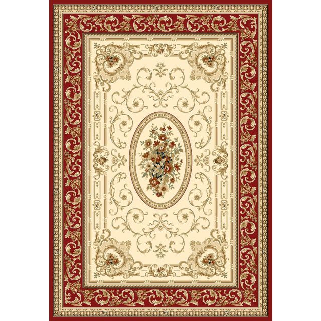 Kashmar Carpet 137X195 Cm - Cream/Red - 7662614