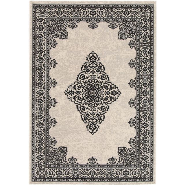 Vintage Carpet 120X170 Cm - Cream/Dark Grey - 22401666