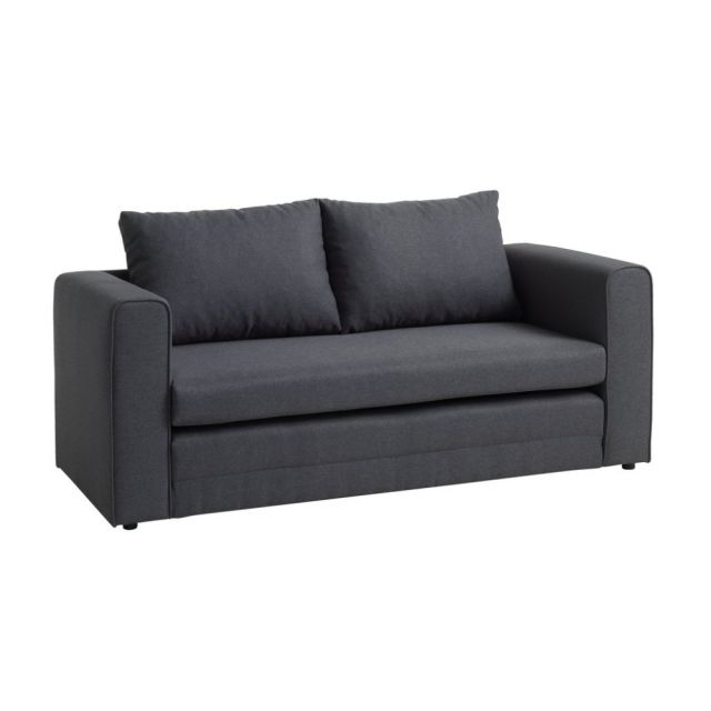 Buy Corner sofa bed MARSLEV dark grey fabric Online From JYSK Kuwait