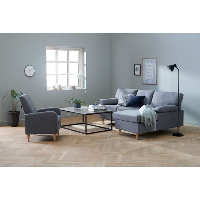 Armchair BOESLUNDE swivel velvet grey