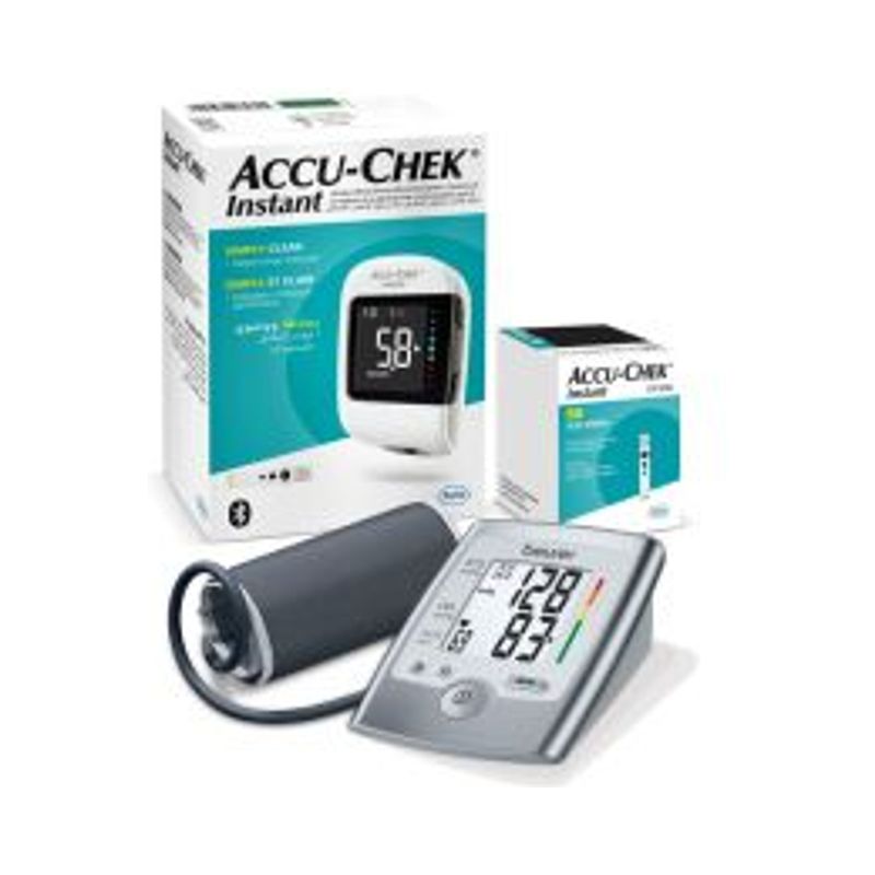 Buy Accu Chek Instant MMOL KIT+ Instant 50 strips + Beurer Blood ...