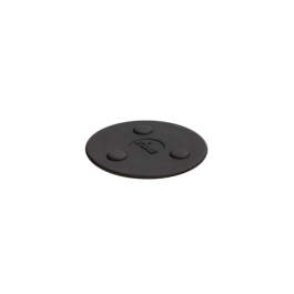 Lodge Mini Black Silicone Magnetic Trivet, 5 in.