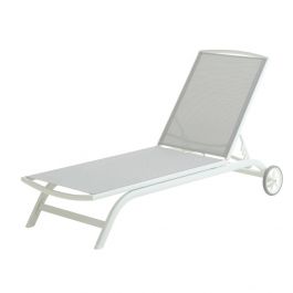 Buy Sun lounger HANSTHOLM W63xL200 white Online From JYSK Kuwait